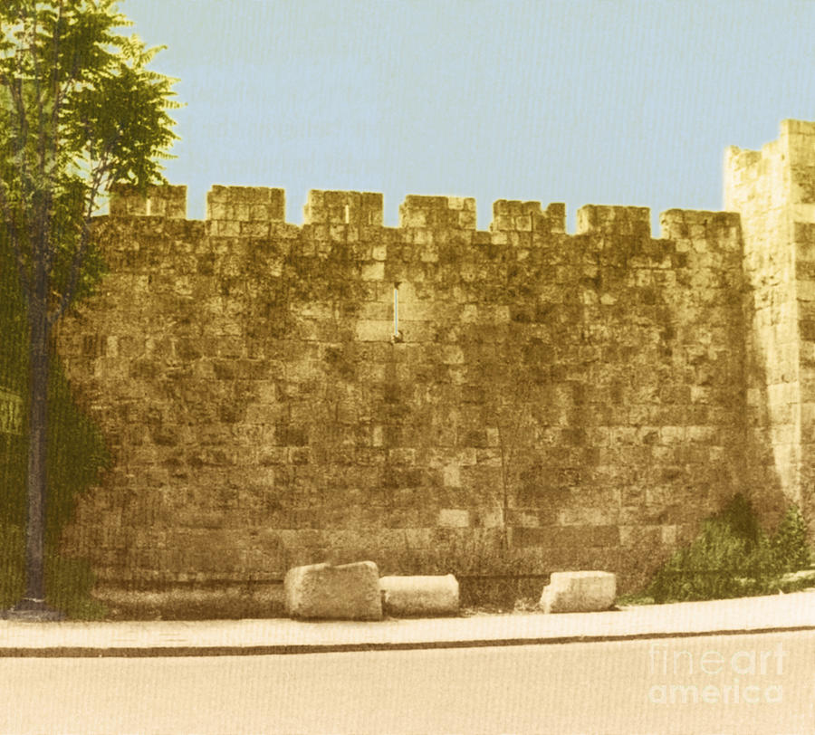Jerusalem City Wall, Historic Site #1 Photograph by Photo Researchers