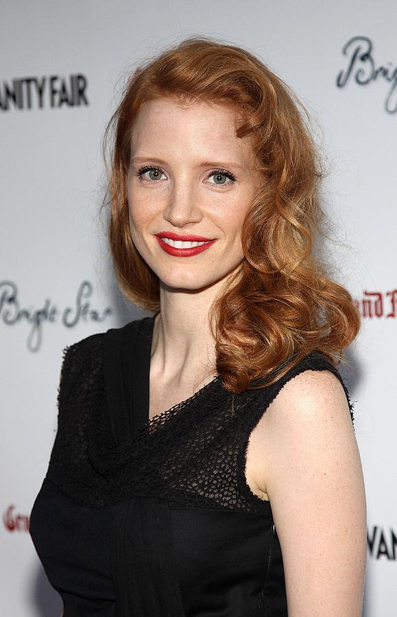 Jessica Chastain Photograph - Jessica Chastain At Arrivals For Bright #1 by Everett