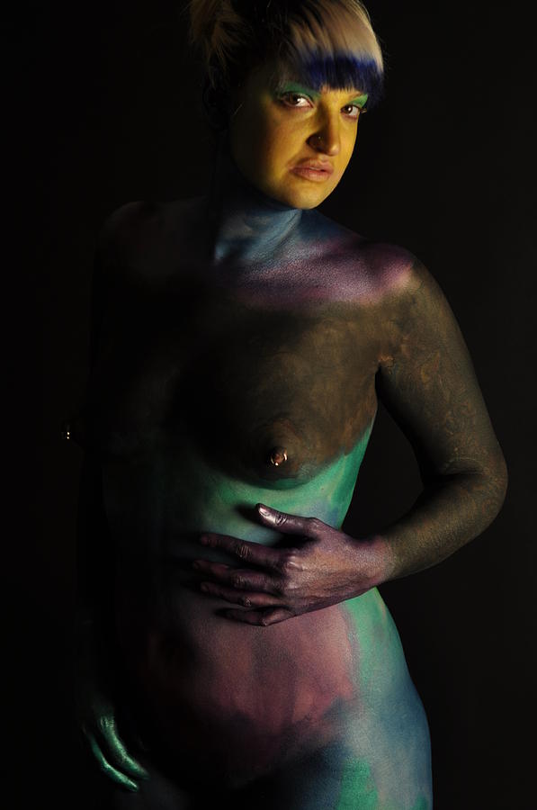 Nude Photograph - Jill Body Painting #1 by RoByn Thompson