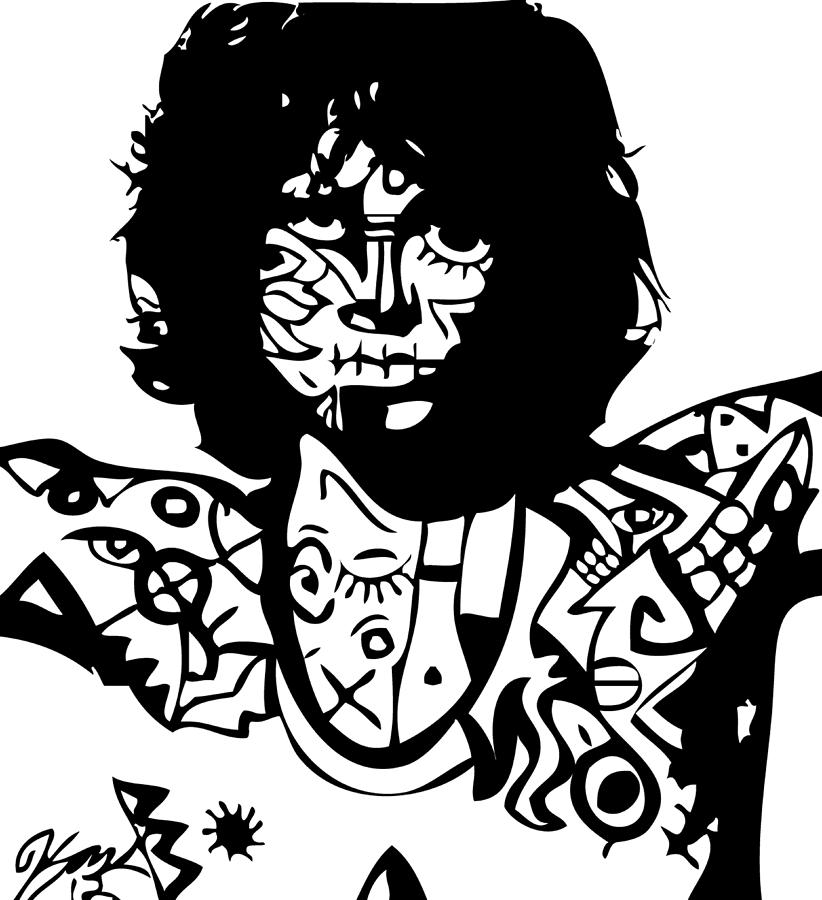 Cool Digital Art - Jim Morrison #1 by Kamoni Khem