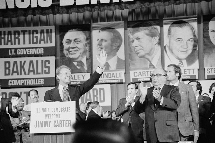 Jimmy Carter And Mayor Richard J. Daley #1 Photograph by Everett