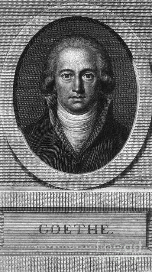 Johann Wolfgang Von Goethe, German #1 Photograph by Science Source