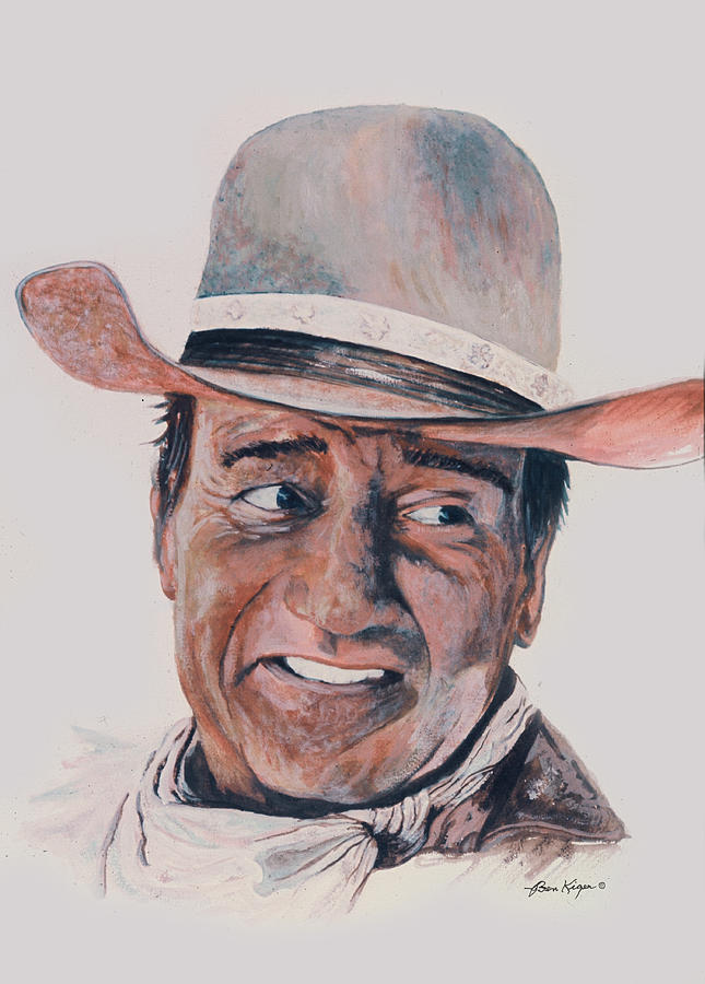 John Wayne Painting by Ben Kiger