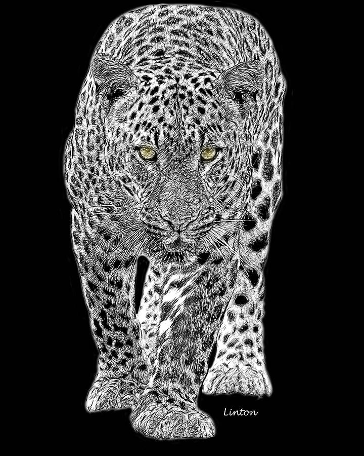 Jungle Cat 2 #1 Digital Art by Larry Linton