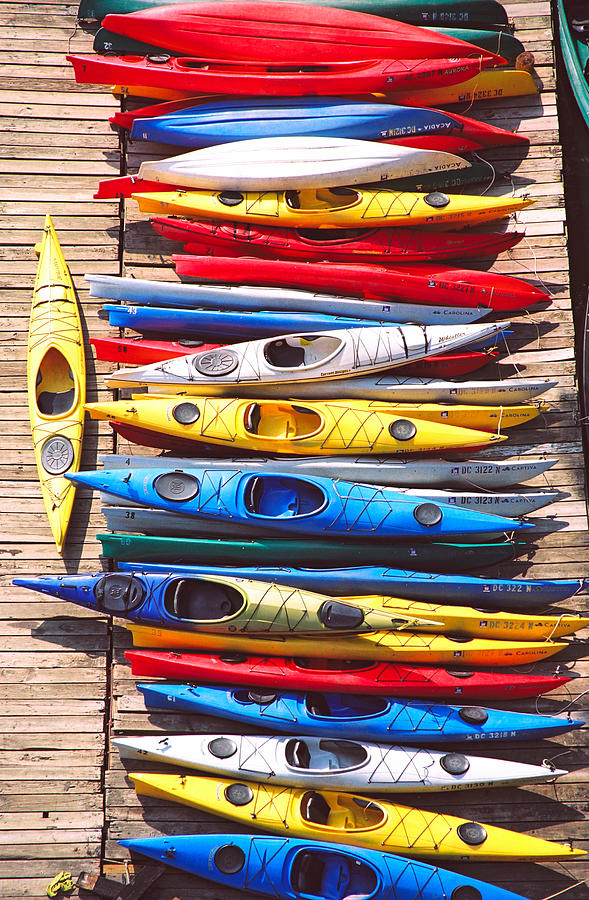 Kayaks #1 Photograph by Claude Taylor