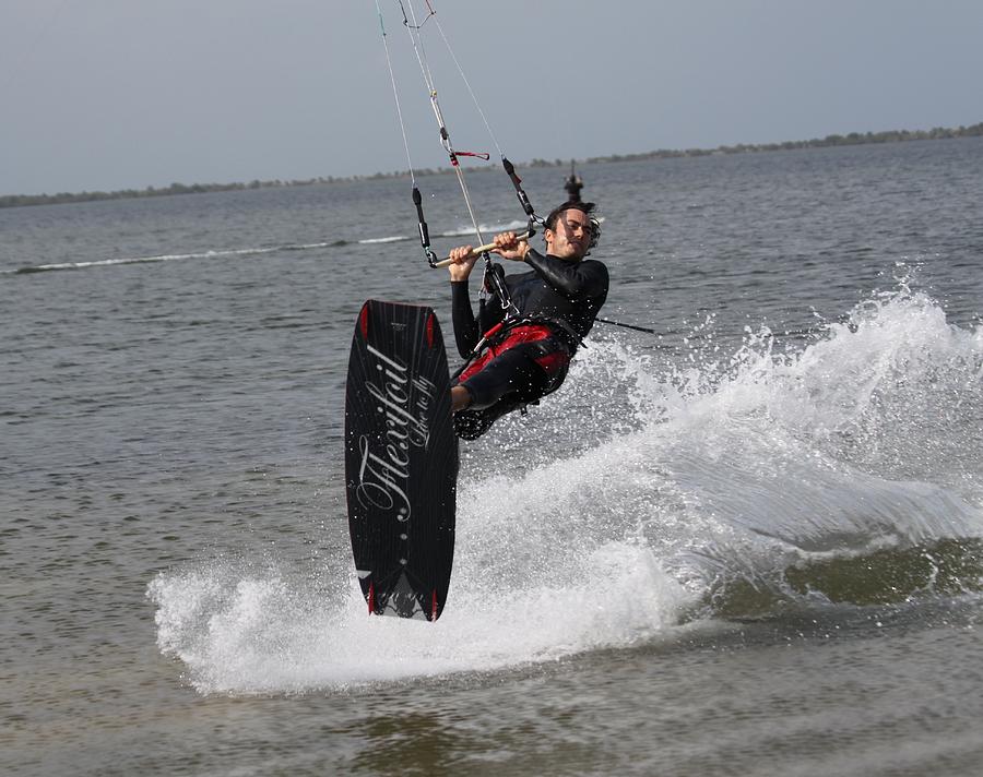 Kite Boarding #1 Photograph by Jeanne Andrews