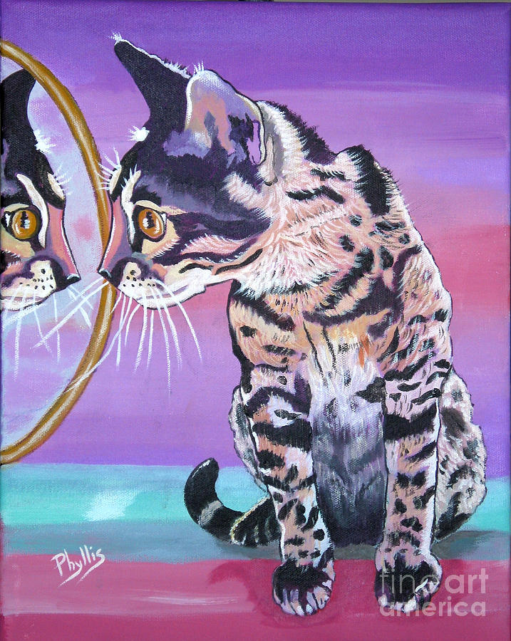 Kitten Image #1 Painting by Phyllis Kaltenbach