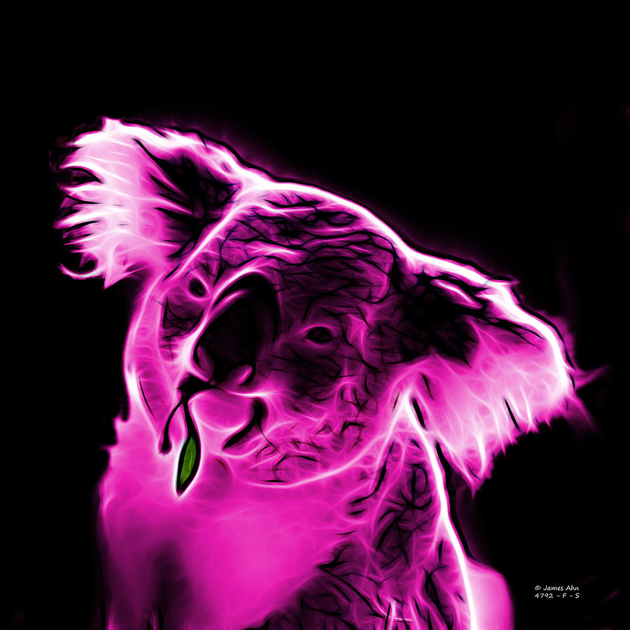 Koala Pop Art - Magenta #1 Digital Art by James Ahn