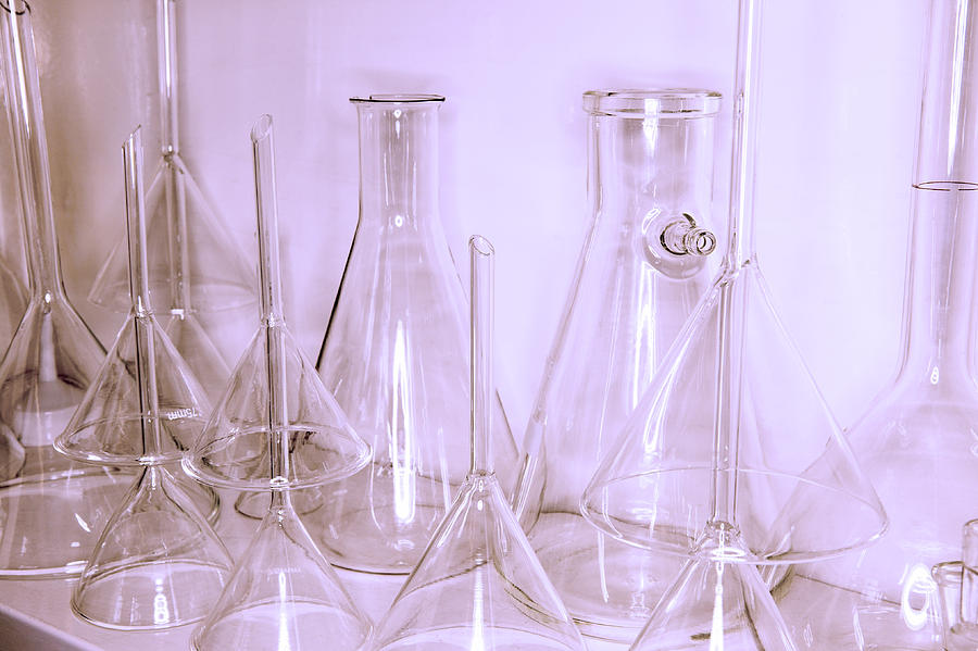 Equipment Photograph - Laboratory Glassware #1 by Colin Cuthbert
