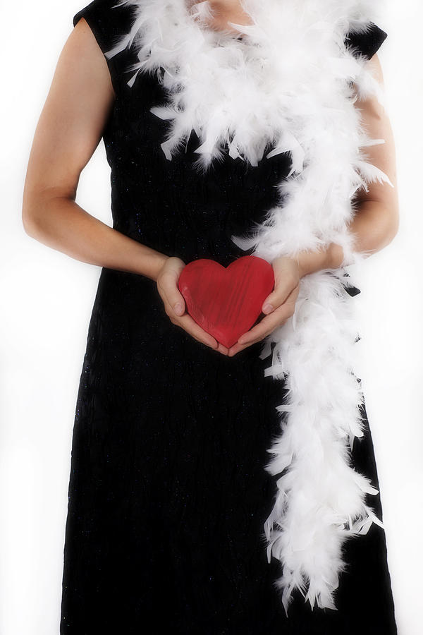 Feather Still Life Photograph - Lady With Heart #1 by Joana Kruse