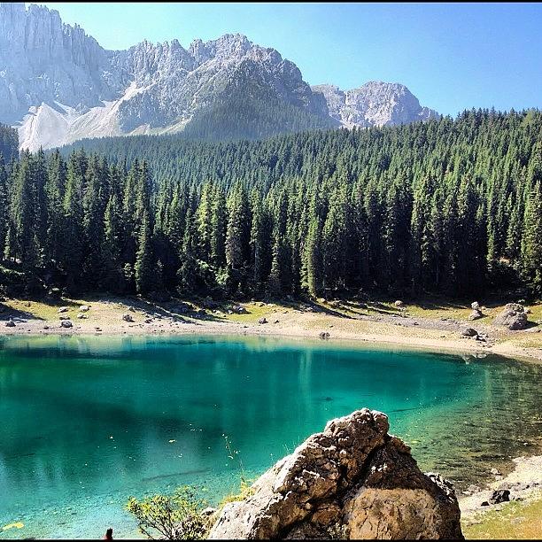 Summer Photograph - Lago Di Carezza, Italy #1 by Michael Gitsis