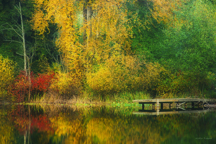 Fall Photograph - Lake Boren #1 by Winston Rockwell
