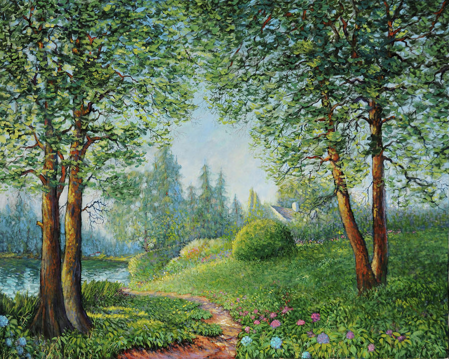 Lake Steilacoom Painting by Charles Munn