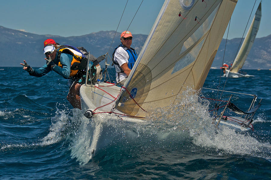 Lake Tahoe Sailboat Racing #12 Photograph by Steven Lapkin