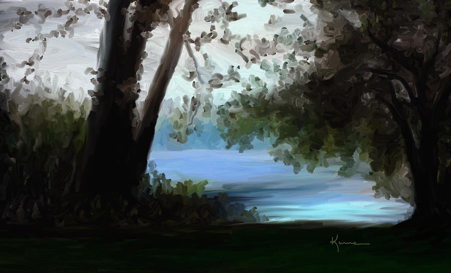 Lakeside Painting by Kume Bryant