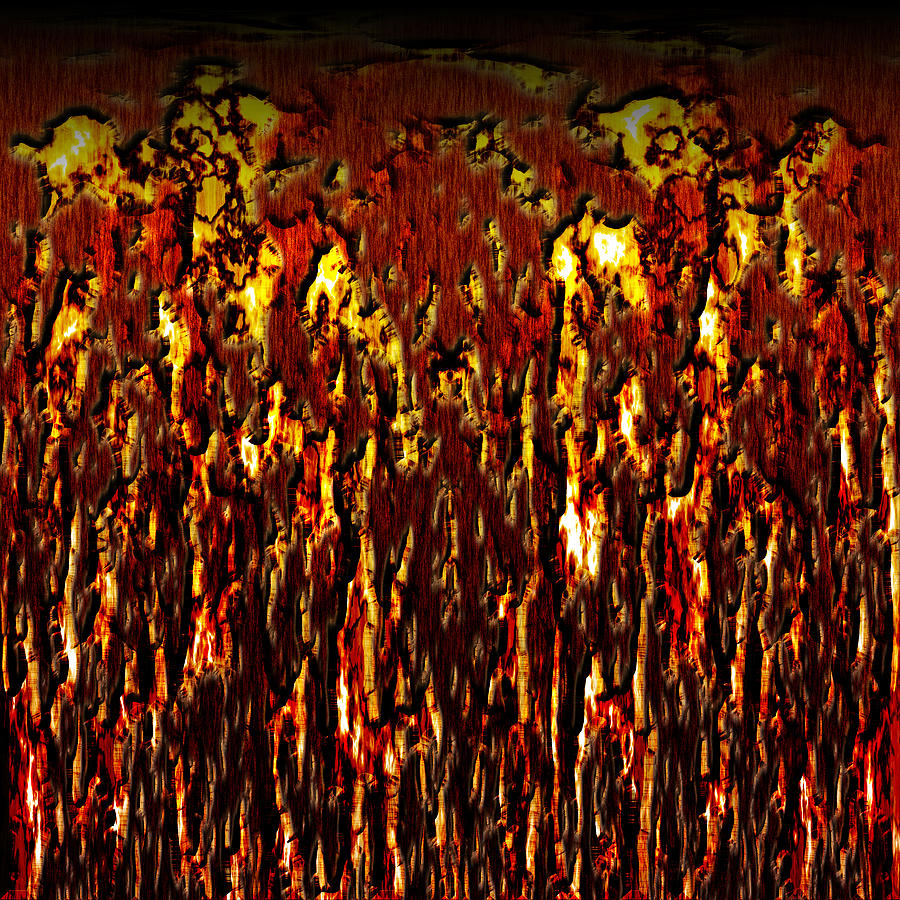 Abstract Painting - Lava and Brimstone by CMG Design Studios