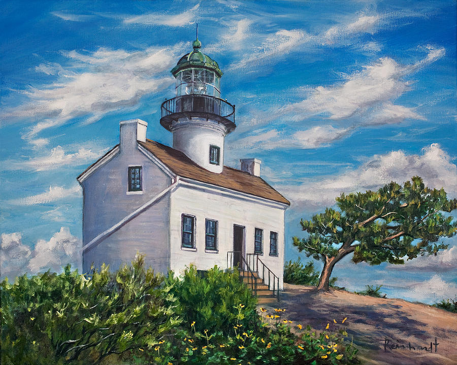 Lighthouse #1 Painting by Lisa Reinhardt