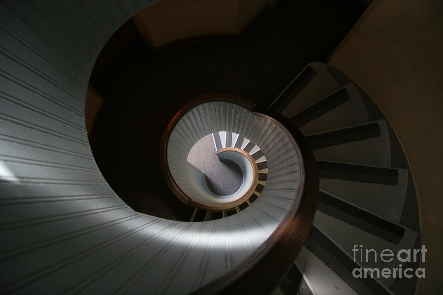 Lighthouse Stairs #1 Photograph by Timothy Johnson