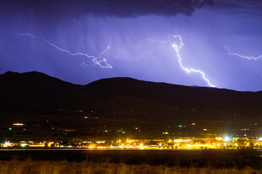 Lightning Striking Over IBM Boulder CO 2 #1 Photograph by James BO Insogna