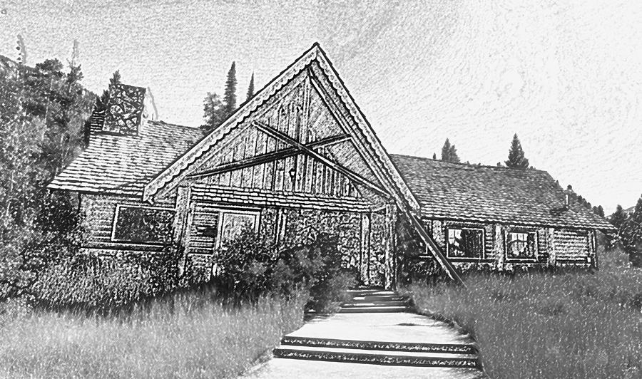 Lily Lake Digital Art - Lily Lake Ranger Station 1 by Bill Kennedy Lily Lake Digital Art - Lily Lake Ranger Station 1 by Bill Kennedy