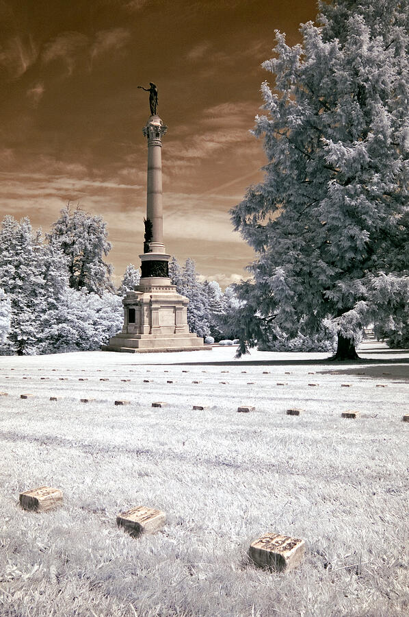 Gettysburg National Park Photograph - Lincolns Gettysburg Address Site - toned #1 by Paul W Faust -  Impressions of Light