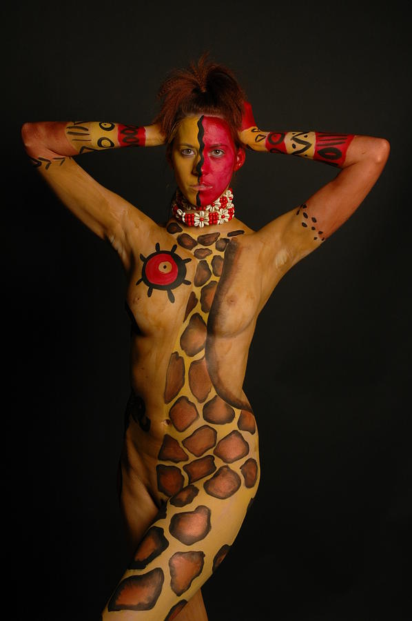 Nude Photograph - Lindsy Body Painting #1 by RoByn Thompson