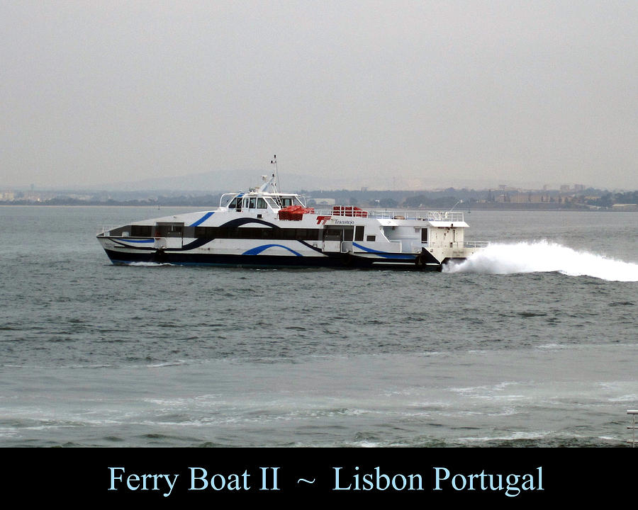 Lisbon Ferry Boat II Portugal #1 Photograph by John Shiron