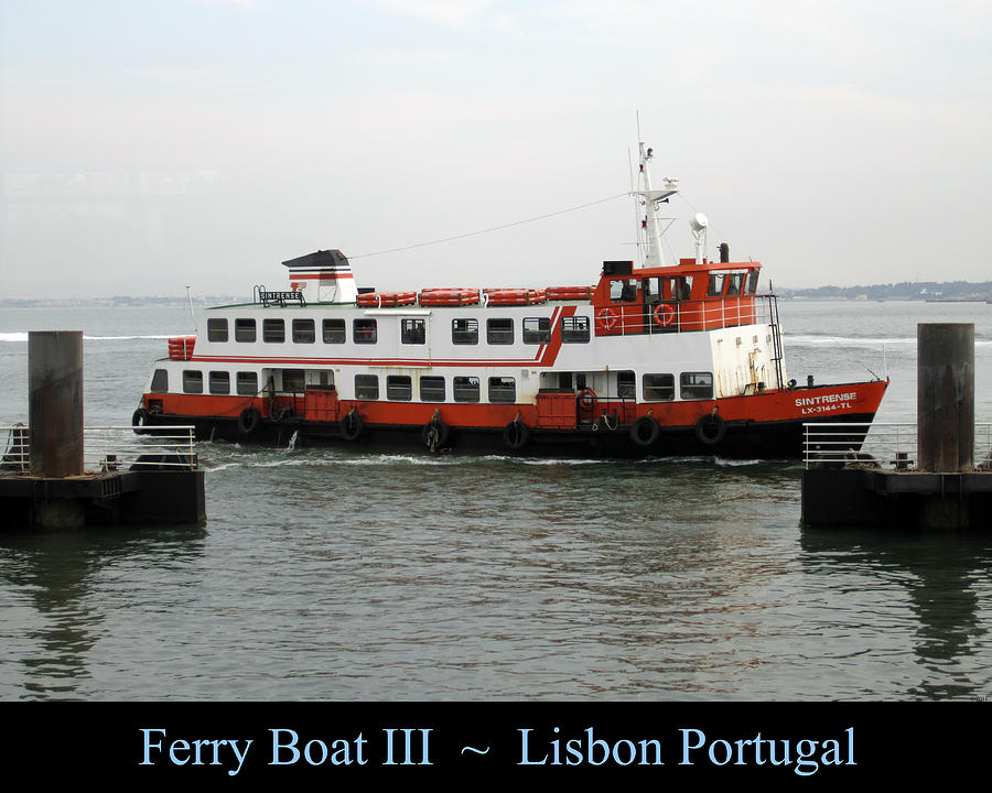 Lisbon Ferry Boat III Portugal #1 Photograph by John Shiron