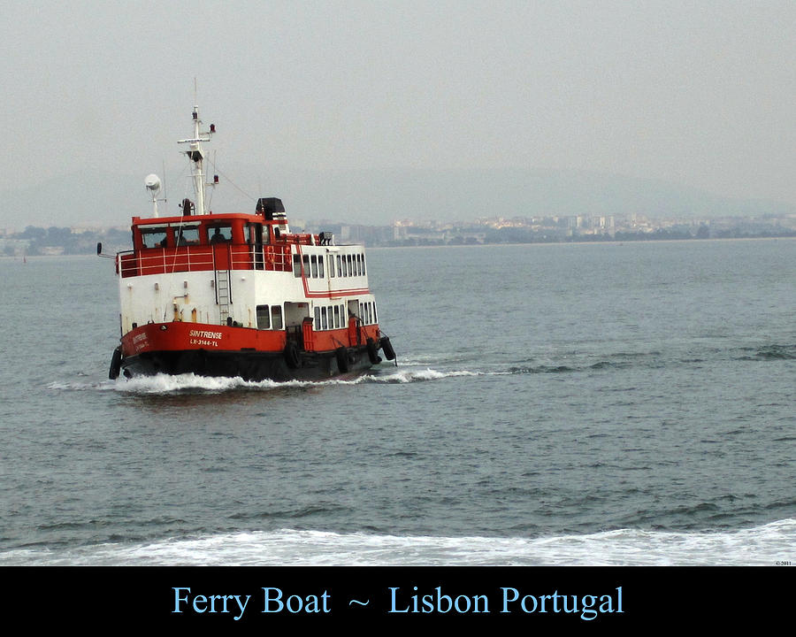 Lisbon Ferry Boat Portugal #1 Photograph by John Shiron