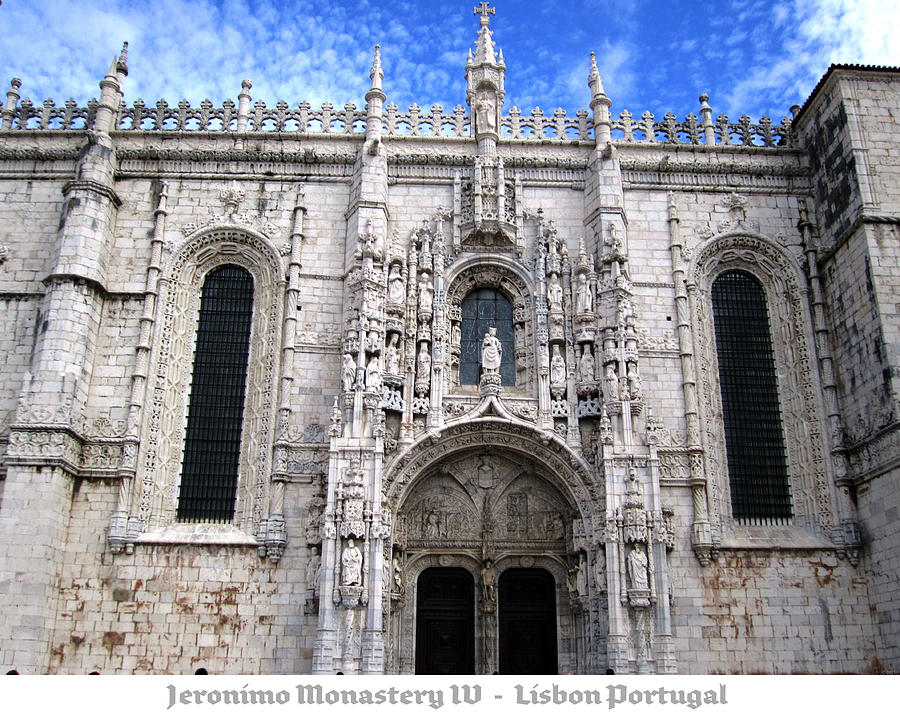 Lisbon Jeronimo Monastery IV Portugal #1 Photograph by John Shiron
