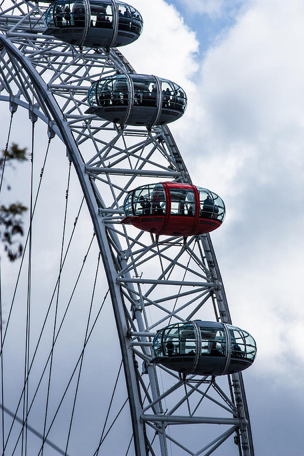 London Eye Photograph - London Eye #1 by Dawn OConnor