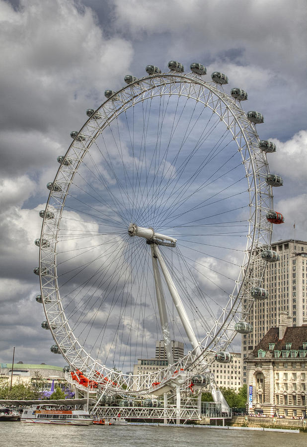 London Skyline Edf Eye Photograph