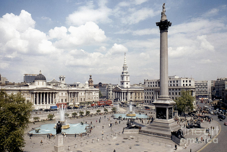 Trafalgar Square, London Photograph by Granger
