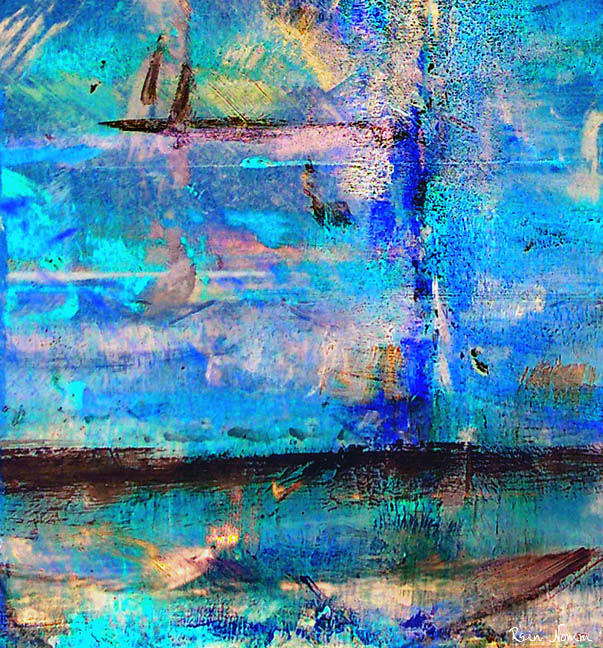 Lost at Sea #1 Painting by Rein Nomm