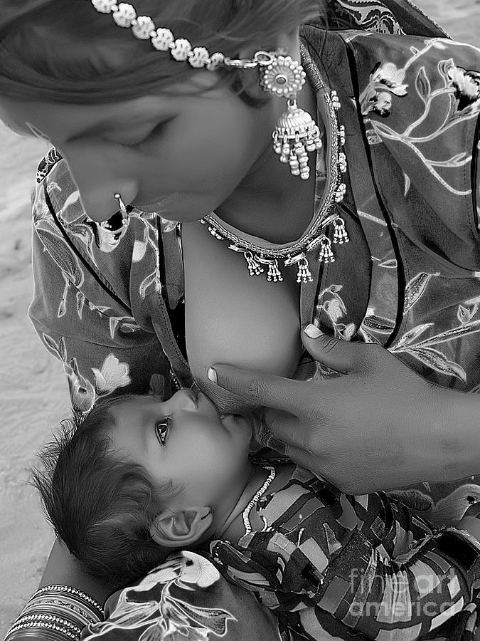 Mother Photograph - Love and Care #1 by Mukesh Srivastava