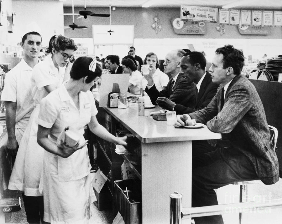 Lunch Counter Sit-in, 1960 #1 Photograph by Granger
