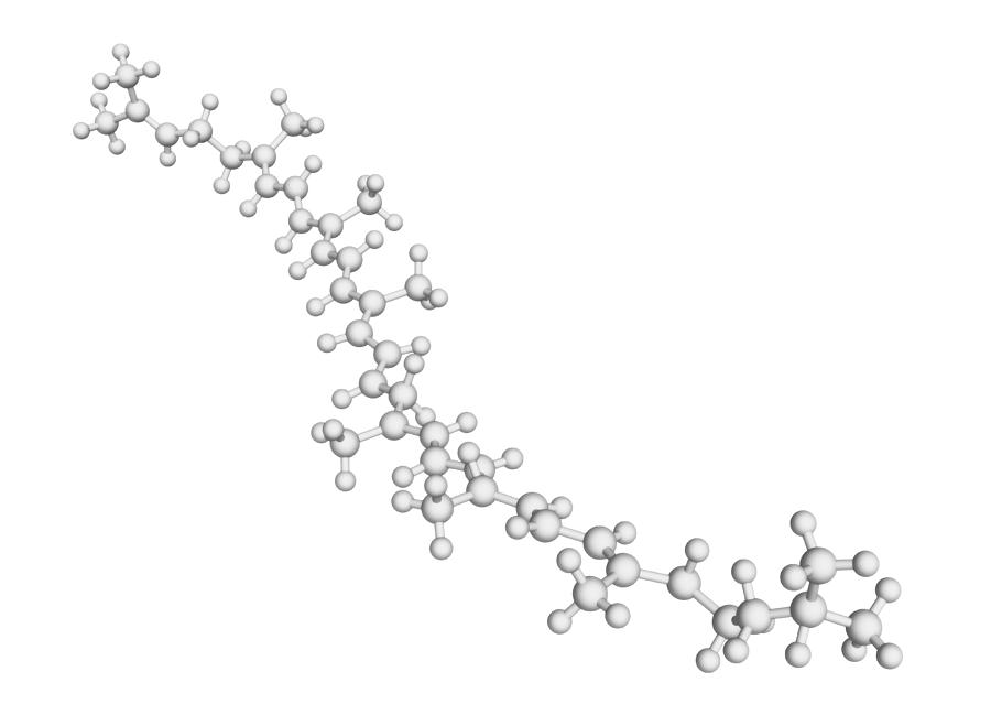 Lycopene Plant Pigment Molecule #1 Digital Art by Laguna Design