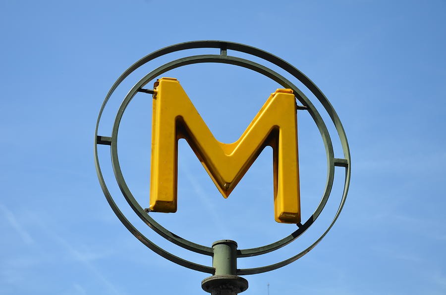 M is for Metro #1 Photograph by Catherine Murton