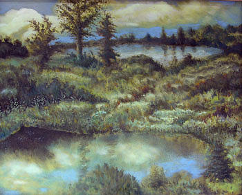 Nature Painting - Macomb Quarries #1 by Timothy Henneberry