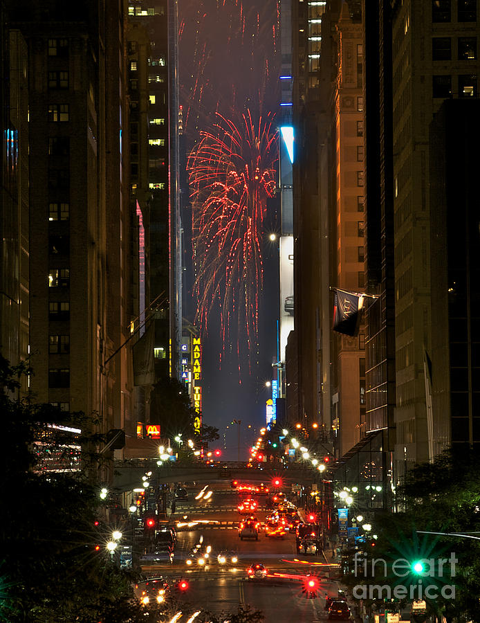 Macys Fireworks 2011 #1 Photograph by Tom Callan