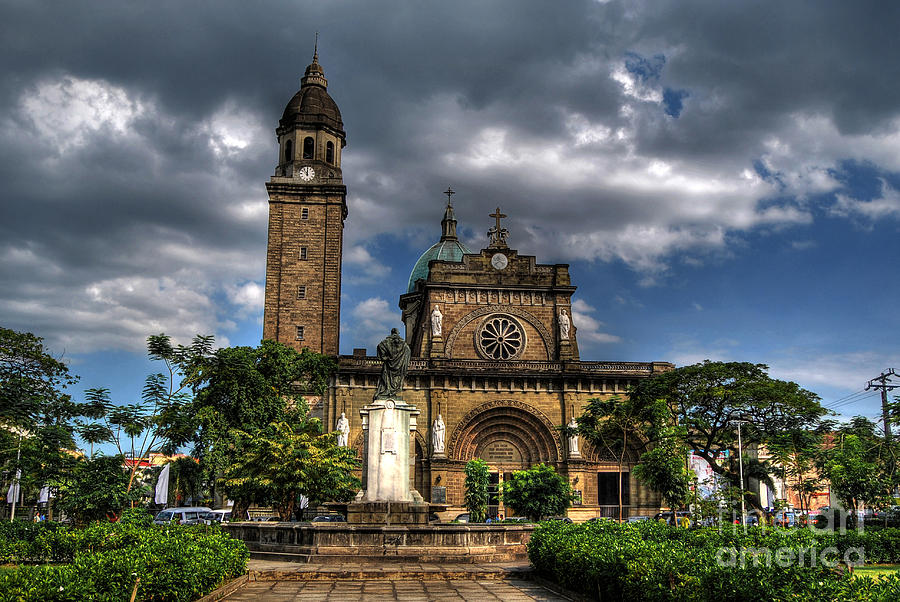 Manila Cathedral #1 Photograph by Yhun Suarez