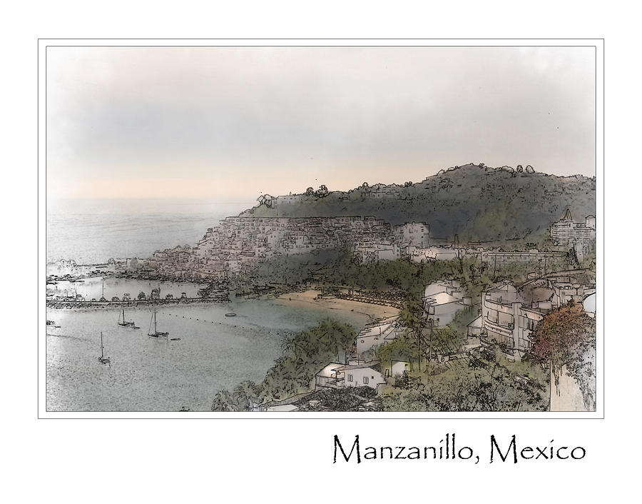 Manzanillo Mexico #1 Digital Art by Brandon Bourdages