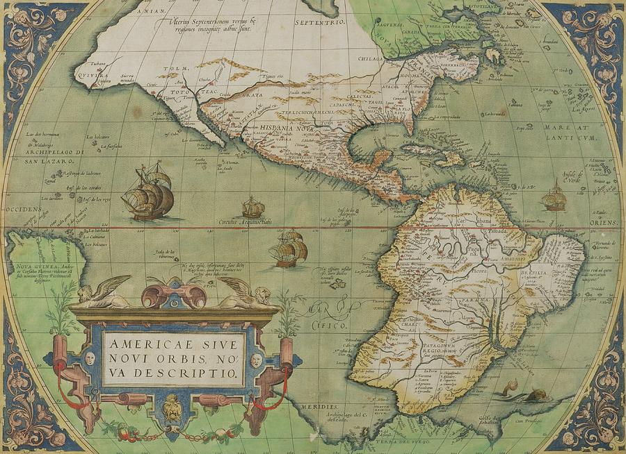 Abraham Ortelius Africa New Reproduction Antique Old Large Color Colour Map Plan 