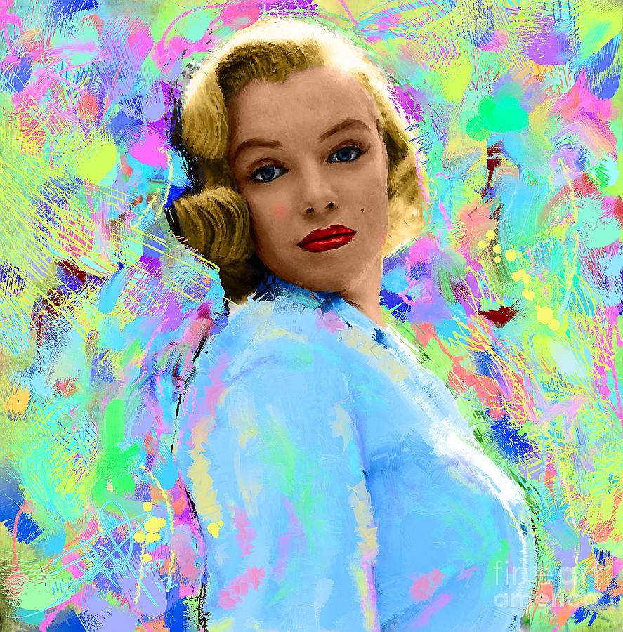 Portrait Painting - Marilyn Monroe II #1 by Donald Pavlica