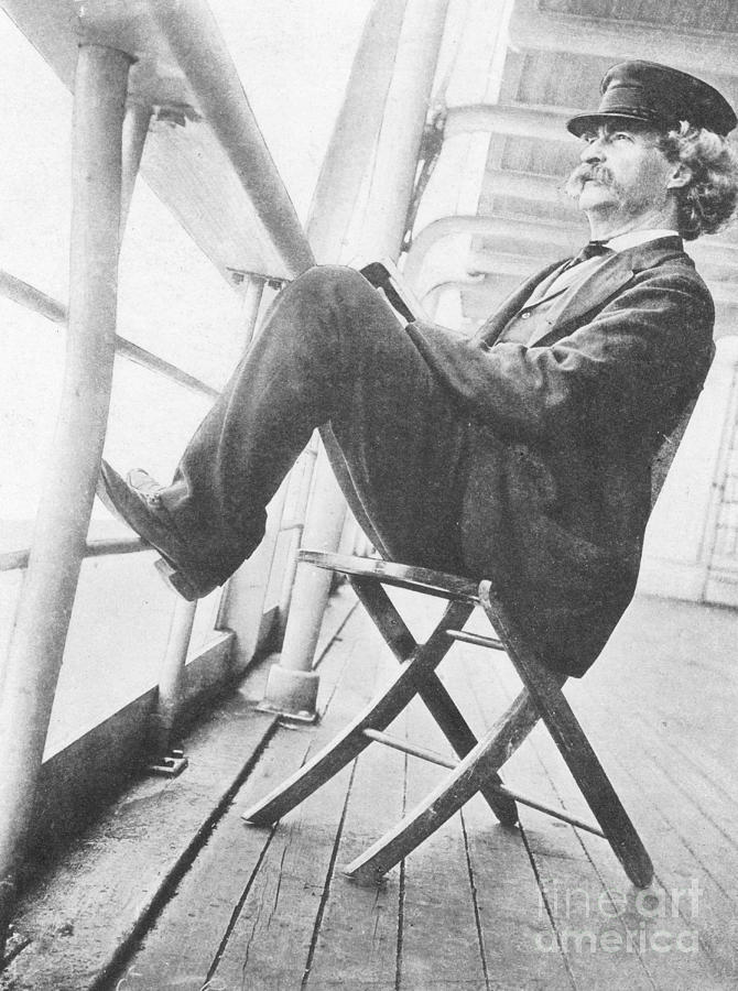 Mark Twain, American Author And Humorist #1 Photograph by Photo Researchers