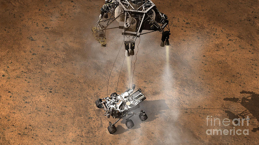 Mars Science Laboratory Reaches Mars #1 Photograph by NASA/Science Source