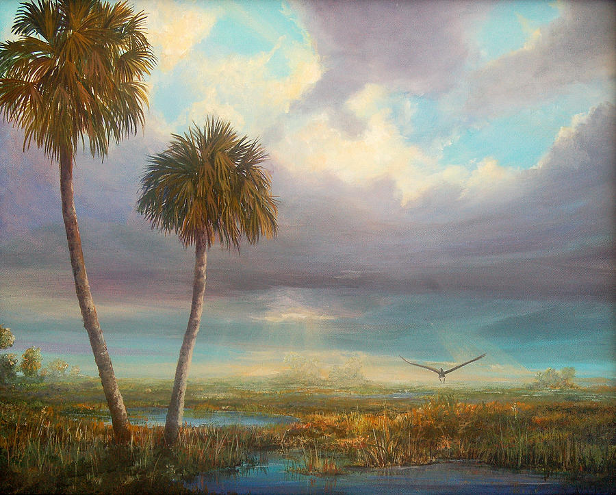 Marsh Launch #1 Painting by AnnaJo Vahle