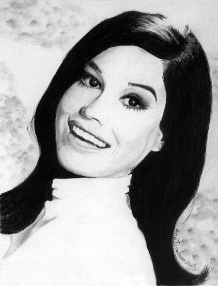 Mary Tyler Moore Tribute Drawing by Ana Tirolese