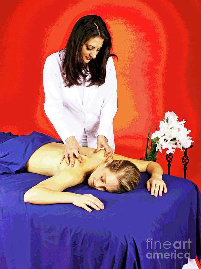 Massage Moments #1 Photograph by Larry Oskin