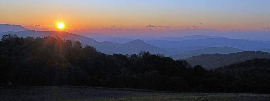 Max Patch Sunset #1 Photograph by Alan Lenk